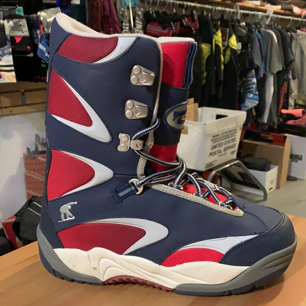 SnowJam Rogue Snowboard Boots Red/Blue - Size 9 Only - Sale