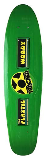 TRACKER TRUCKS PLASTIC WOODY GREEN 7 X 27.88 Cruiser Deck - Sale