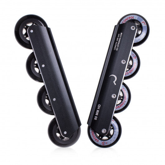 Ground Control FSK HD 80MM Inline Skate Frames Complete - Black - Super Sale