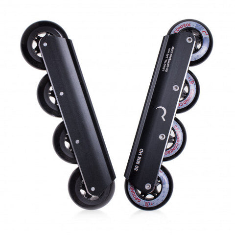 Ground Control FSK HD 80MM Inline Skate Frames Complete - Black - Super Sale