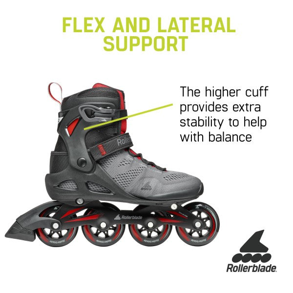 Rollerblade Macroblade 84 (Mens) GREY/RED - Complete Skates