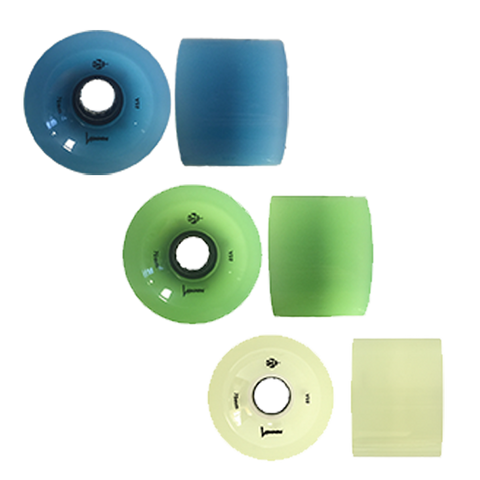 Luminous Longboard Wheels - 70x51mm/85A - Set of 4