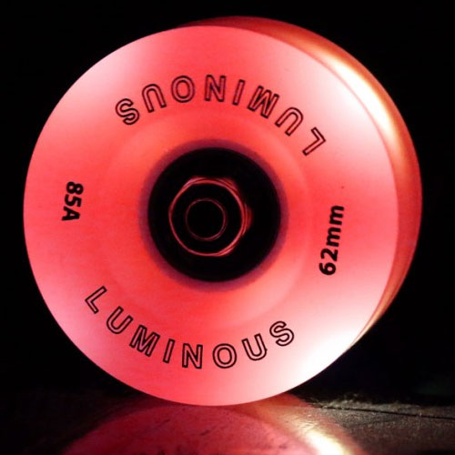 LUMINOUS Rollerskate LED QUAD Skate WHEELS 62mm (Set of 4) - Super Sale