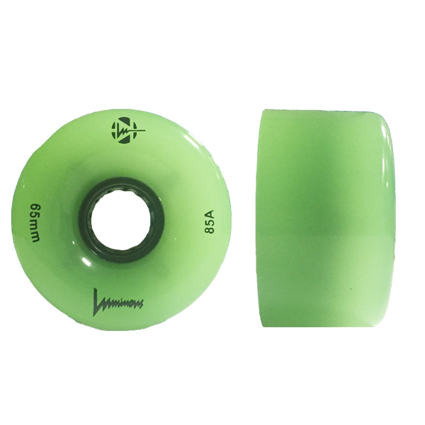 Luminous LONGBOARD Skateboard Wheels 65x37mm/85A - Set of 4