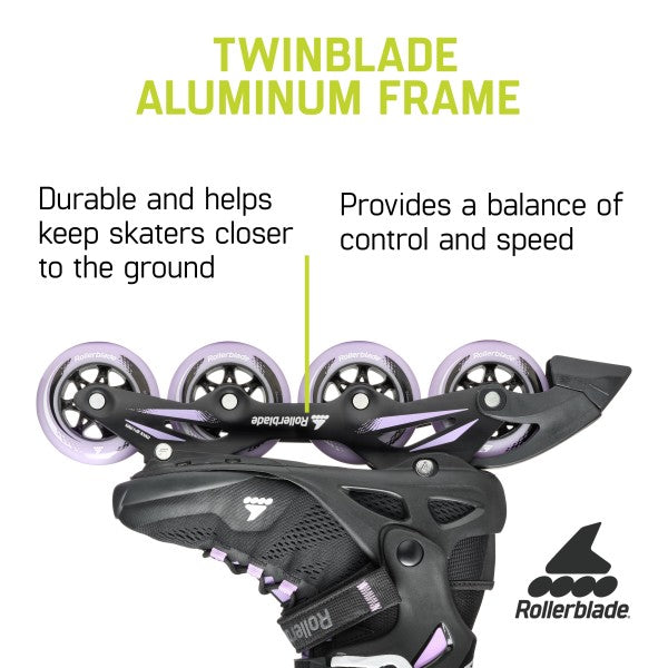 Rollerblade Macroblade 84 (Womens) BLACK/LAVENDER - Complete Skates