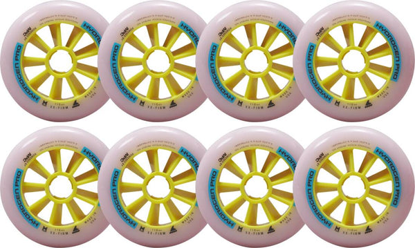 NEW Rollerblade Hydrogen Pro XX-Firm 110mm Wheels- White/Blue (8-Pack)