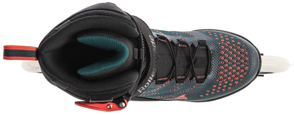 Rollerblade Macroblade 110 3WD Inline Skates 2020- Teal Green/Orange Burst - Super Sale