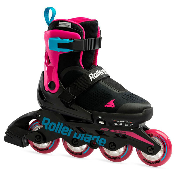 Rollerblade Microblade Free - Black/Pink - Lace Free Skates