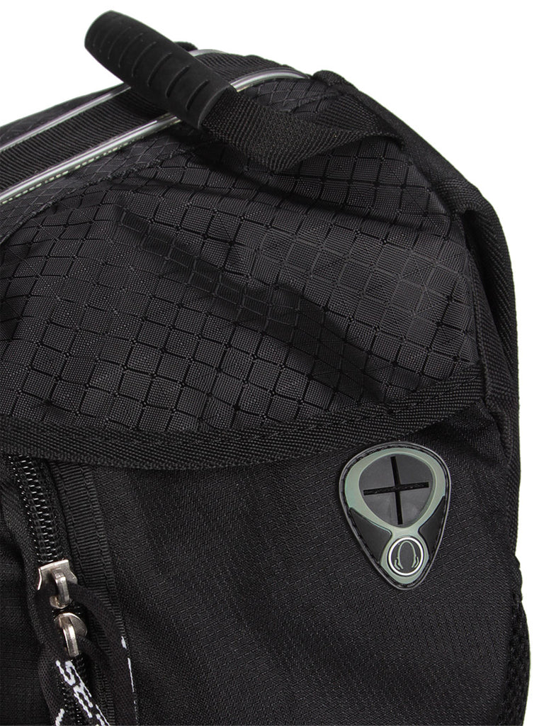 Medium black multi-pocket backpack