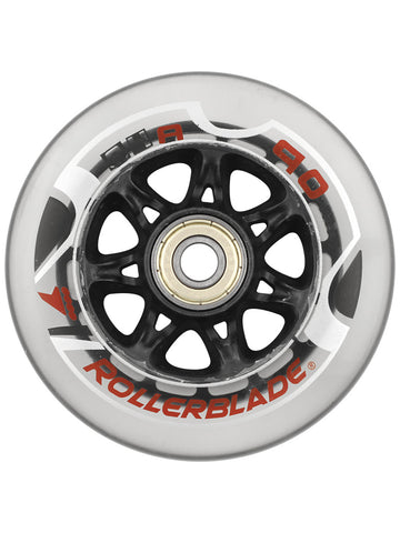 Rollerblade Wheels with SG9 Bearings 90mm 84A 8 pack