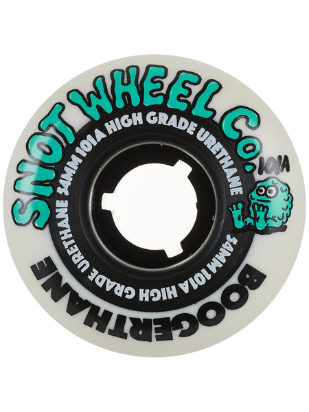 Snot Boogerthane Team Wheels - 54mm 101a - White Skateboard Wheels - Set of 4