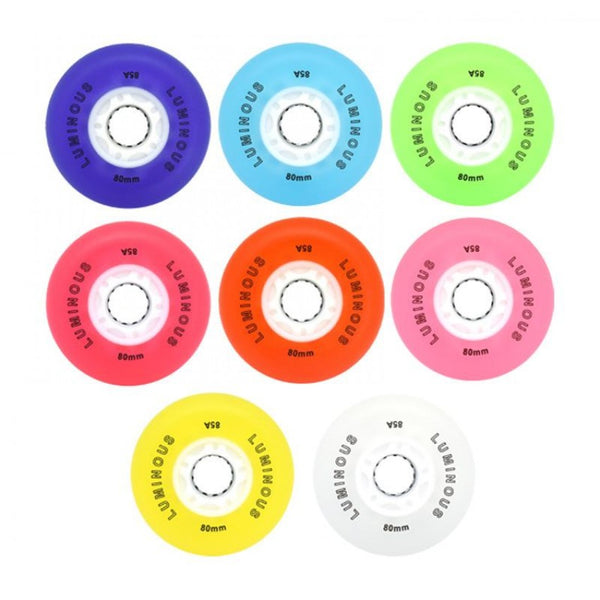 Seba Luminous LED Wheels 76mm/85a Multiple Colors 4-Pack - Sale