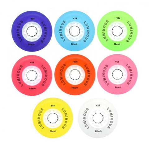 Seba Luminous LED Wheels 72mm/85a Multiple Colors 4-Pack - Sale