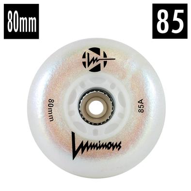 Luminous LED Inline Skate Wheels Multiple Colors 80mm 4-Pack - Sale