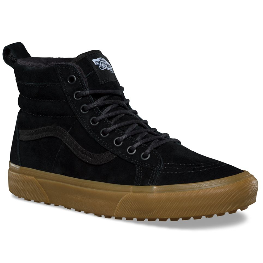 Vans Skate-Hi MTE Shoes Black/Gum Sizes 5.0 Only - Sale THURO