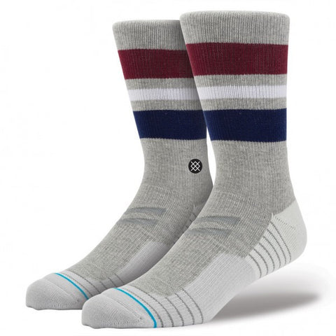 Stance Gregson Crew Socks Grey L/XL