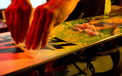 Ski or Snowboard Hot Wax & Buff