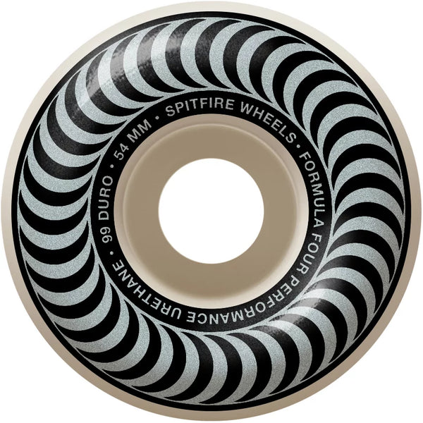 Spitfire FORMULA FOUR CLASSIC SKATEBOARD WHEELS 53mm white/silver classic swirl (99d) - Set of 4