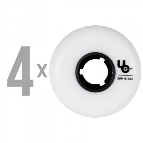 Undercover Team 58mm/90a White/Blk Wheels