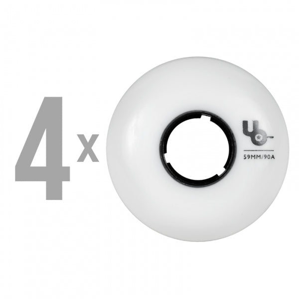 Undercover Team 59mm/90a White/Blk Wheels