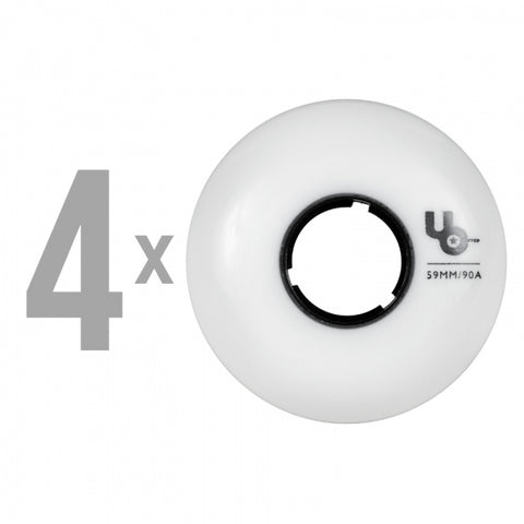 Undercover Team 59mm/90a White/Blk Wheels