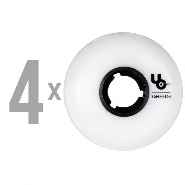 Undercover Team 60mm/90a White/Blk Wheels