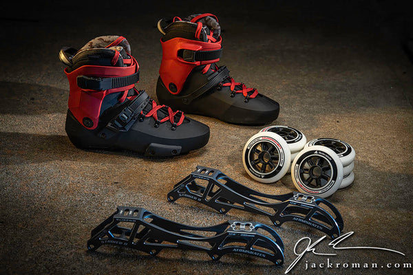 Rollerblade Twister 110 3WD Skates - Black/Red - Complete Skates BKRD - Super Sale