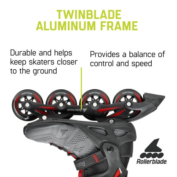 Rollerblade Macroblade 84 (Mens) GREY/RED - Complete Skates