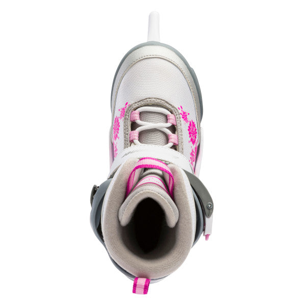 Bladerunner MICRO ICE G Skates - WHITE/PINK - 12J-2, 2-5, 5-8 Adjustable Size - Ice Skates - Sale