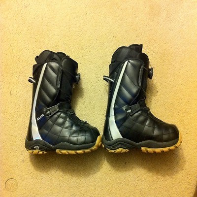 Zuma Stealth Boa Black/Grey Snowboard Boots Black - Size 7 Only - Sale